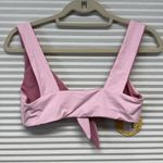 KYA Swim NWT Pink Blossom and Rosewater Newport Uniquely Reversible Bikini Top Size M Photo 4