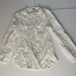 Sundance  White Embroidered Eyelet LS Collared Button-Front Shirt – Small Photo 0