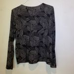 Hang Ten  Black and Gray Leaf Print Shirt, XL, NWT Photo 2
