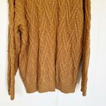 Free People Isla Cable Knit Oversized Stitch Tunic Sweater in Spice Cake Photo 10