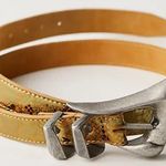 Free People NWT Billie Leather Belt in Wild Side Photo 0