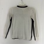 Mel & Lisa Long Sleeve Pullover Crewneck Sweater Cotton Small Black White Size XS Photo 9
