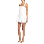 Amanda Uprichard  ANNALISE‎ White MINI DRESS IN GINGHAM ORGANZA - Size Medium Photo 1
