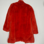 Talie Women’s Small Faux Fur Red Orange Polyester Fully Lined Coat Jacket Photo 2