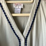 Talbots Sage Green Cotton Top and matching sweater petite small Photo 6