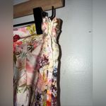 Sisley‎ Floral Satin Faux Wrap Mini Skirt Size 4 Photo 3