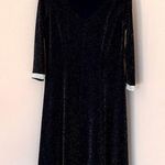 Scarlett  Black & Silver Glitter Rhinestones Dress Photo 0