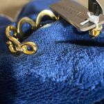 J.Crew Oval Link Cuff Bracelet With Crystals Gold Tone NWT Photo 5