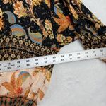 Desigual  Sumatra Black Floral Print Long Sleeve Blouse Batwing Size L‎ Bohemian Photo 1