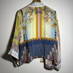Johnny Was  Women SM Embroidered Kimono Duster Floral Open Front Pockets Cardigan Photo 7