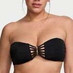 Victoria's Secret  VS Files Bandeau Bikini Top with removable Straps Black gold M Photo 0