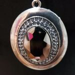 Womens Fashions Gold Crystal Round Pendant Necklace Jewellery with Lobster Clasp Photo 2