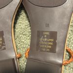 Ralph Lauren Caramel Leather upper Braided Sandals Tan Size 8 Photo 4