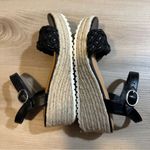 Time and Tru Women's Black Braided Wedge Sandals Size 7.5 Photo 8