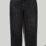 Madewell  Tall Baggy Tapered Jeans in Mackinnon Wash Black Straight Leg Women's Photo 0