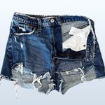 Abercrombie & Fitch Mom Short High-Rise in Dark Wash, Size 0/25 Photo 1