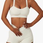 Beige Workout Set Tan Photo 2