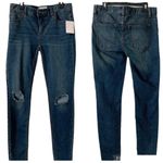 Free People NWT Busted Knee Low Rise Skinny Jean Josie Medium Wash Size 26 Photo 2