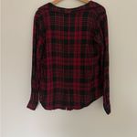 VICI Plaid Button Down Shirt with Metallic Detail Photo 4
