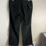 Moda International Vintage Black Corduroy Wide Leg Baggy Adj. Cinch Ankle Pants Size 10 Photo 7