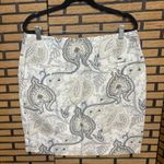 Tommy Hilfiger Tommy Hilfiger Neutral Paisley Skirt Size 10 Photo 1
