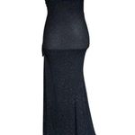 Windsor  Sparkling Mermaid Glitter Dress Ruched Side Slit Spaghetti Straps Sz S Photo 3