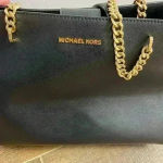 Michael Kors  M. Kors Black Gold Chain Purse -‎ Like New Photo 1