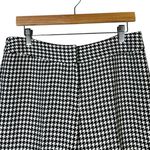 Nine West Houndstooth Straight Leg Pants Womens 8 Black White Classic Workwear Photo 1