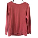 Old Navy Vintage Cotton Blend Mauve Scoop Neck French Terry Sweatshirt Large Photo 4