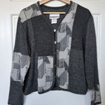 Peter Popovitch Vintage  1980’s Cardigan Sweater Gray Size Medium USA Photo 0