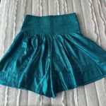 The Pants Store Queen of Sparkles - Teal Shorts Photo 1