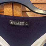 7th Ave New York & Company Women’s Navy Blue Tweed Preppy Sweater Sz XS Photo 2