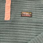 L.L.Bean Quilted Sweatshirt Snap Pullover Teal Women’s M Petite Green Size undefined Photo 1