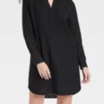 Universal Threads Universal Thread NWT Black Linen Shirt Dress Long Sleeve Size XS Photo 1