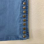 Soft Surroundings Blue Snap Up Ankle Leggings Photo 4