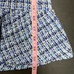 ZARA Blue and White Plaid Pinafore Dress Size S Photo 4