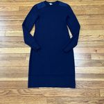 Gap Merino shoulder-patch dress sweater  navy size S Photo 3