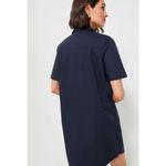 Tuckernuck Womens 100% Cotton Short Sleeve Mini Shirt‎ Dress Navy Large NWT Blue Photo 3