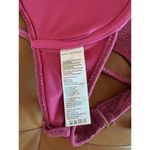 Good American Raspberry Sparkle Demi Swimsuit Bikini Top Size 1 Small Photo 3