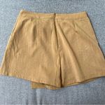 Lulus Lulu’s Keeping Things Casual Camel Faux Wrap Skort Size Large Shorts Skirt Photo 8