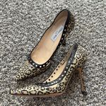 Jimmy Choo  Animal Print Heels with Black Accents Photo 2