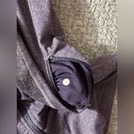 Lululemon  Womens‎ Stride Zip Up Hoodie High Collar Heathered Purple Fitted Sz 6 Photo 2