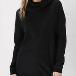 Lulus  Black Cowl Neck Sweater Dress Photo 0