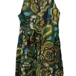 Y2K Printed Beaded Dress Green Size 8 Photo 1