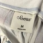 Soma Cool Nights White Blue Stripe Pajama Shorts M Photo 3