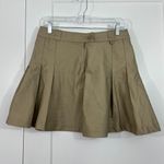 Dickies New Medium Tan Brown Unionville Lightweight Pleated Work Mini Skirt Photo 0