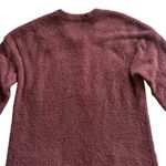 Natural Life Cozy Textured Button Sweater Dress Tunic Size XS Maroon boho hippie Photo 8