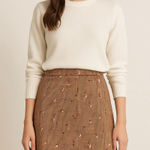 Vintage Brown Duck Hunting Patterned Wrap Skirt 90s fishingcore cottagecore Size M Photo 0