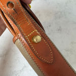 Dooney & Bourke Vintage 80’s Leather Bag Taupe British Tan Photo 11