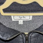 Hippie Rose  WASHED BLACK L/S SWEATSHIRT QUARTER ZIP KANGAROO POCKET SIZE M NWTS Photo 2